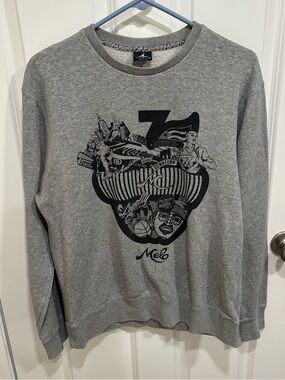 Air Jordan Melo Carmelo Anthony Big Apple Crewneck Sweatshirt Mens U.S. Large